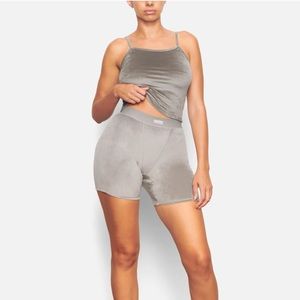 Skims Velour Biker Shorts
